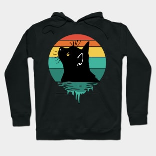 Curious Cat Vintage Sunset Hoodie